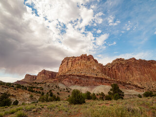 Beautiful landsacpe near Pleasant Creek Road of Capitol Reef National Park