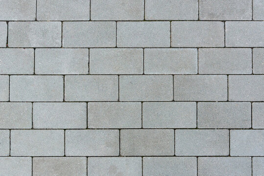 Background or texture made of gray sett pavement