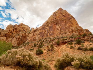 Fototapeta premium Beautiful landsacpe along the Capitol Gorge Road of Capitol Reef National Park