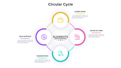 Fototapeta premium Modern Infographic Options Banner