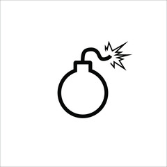 Obraz premium bomb icon vector