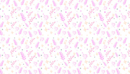 Seamless Cute Floral pattern in the small flower. 