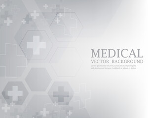 Fototapeta premium vector abstract futuristic whith wallpaperp.medical background