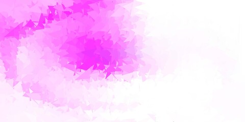 Fototapeta na wymiar Light purple vector gradient polygon texture.