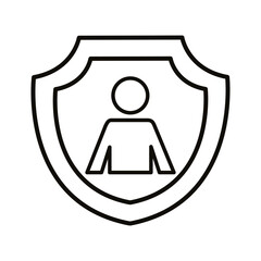 avatar in shield line style