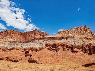 Fototapeta premium Beautiful landsacpe of Slickrock Divide of Capitol Reef National Park
