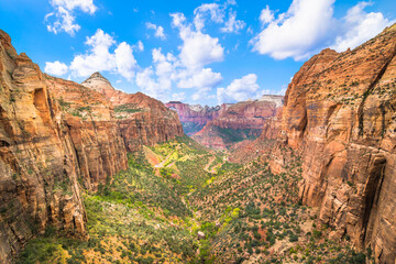 Beautiful view of Zion Canyon National Park - Utah, USA