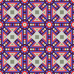 Seamless Geometric Pattern. Abstract texture designs can be used for backgrounds, motifs, textile, wallpapers, fabrics, gift wrapping, templates. Design Paper For Scrapbook. Vector.