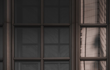 Hong Kong Business Building Closed up; Black and Golden color