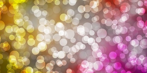 Light Orange vector texture with disks. Modern abstract illustration with colorful circle shapes. Pattern for business ads.