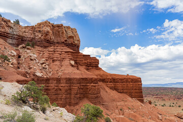Fototapeta premium Beautiful landscape along the Chimney Rock Trail