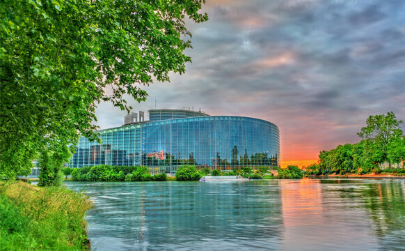 The Louise Weiss Building Of European Parliament In Strasbourg, France