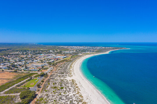 Aerial view of Jurien bay in Australia