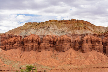 Fototapeta premium Beautiful landscape around the Panorama Point of Capitol Reef National Park