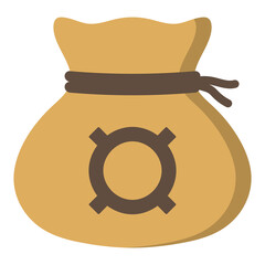 Money drawstring bag ( currency symbol )