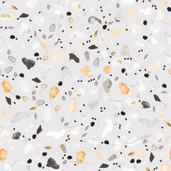 Terrazzo Texture Vector. Flooring Seamless Pattern