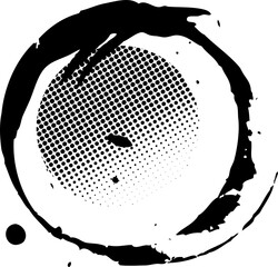 vector illustration of an abstract background with halftone