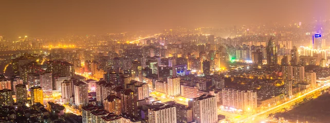 Foto op Plexiglas beijing centrum gebouwen skyline panorama © mijun