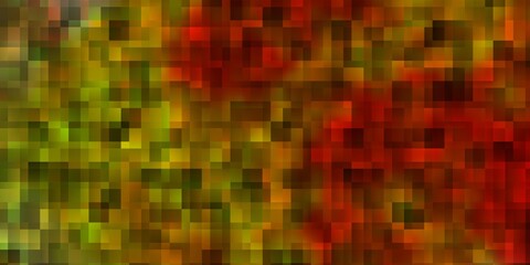 Light Pink, Yellow vector backdrop with rectangles.