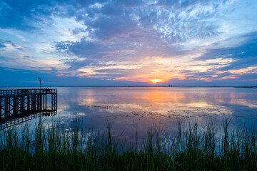 Mobile bay sunset 