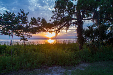 Sunset on Mobile Bay, Alabama 