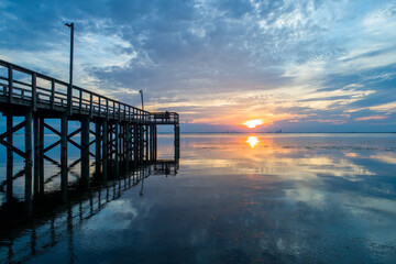 Mobile bay sunset 