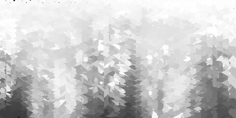 Light gray vector triangle mosaic template.