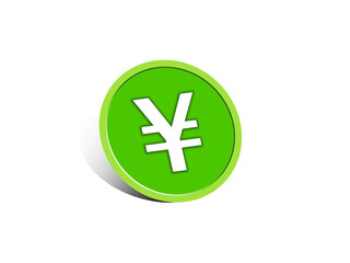 Illustration of Japanese yen coin.  日本円コインのイラスト