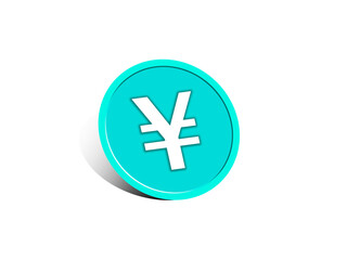 Fototapeta premium Illustration of Japanese yen coin. 日本円コインのイラスト