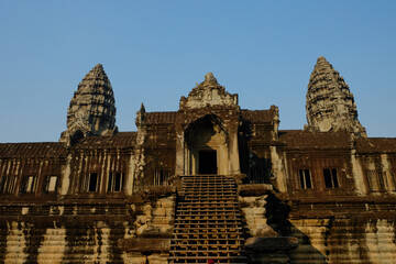 Fototapeta premium ruins of an ancient temple. Angkor wat, Siem Reap, Cambodia