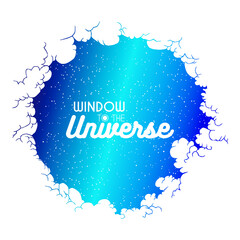 Starry Sky Vector Illustration EPS 10