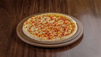 Pizza com queijo