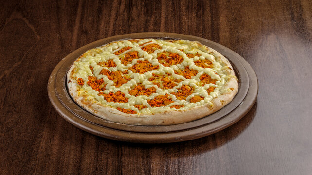 Pizza com queijo com catupiry ou requeij&atilde;o