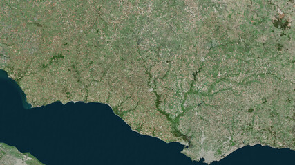 San José, Uruguay - outlined. Satellite