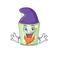 An adorable cartoon design of mojito lemon cocktail as an Elf fairytale character