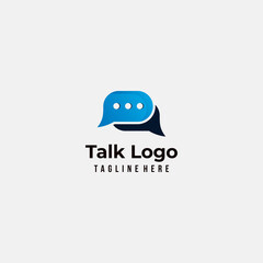talk logo icon vector isolated