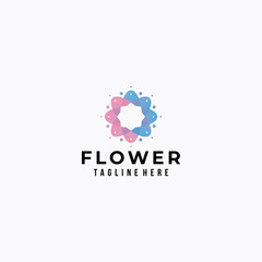 arabic flower logo icon vector isolated