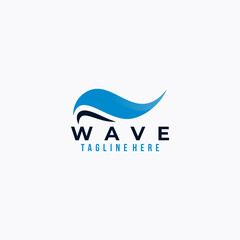wave logo icon vector isolated