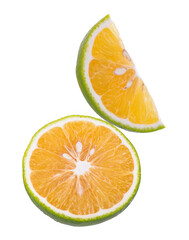 Orange  fruit  isolated on white background.