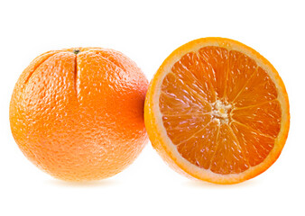 orange isolated on white background