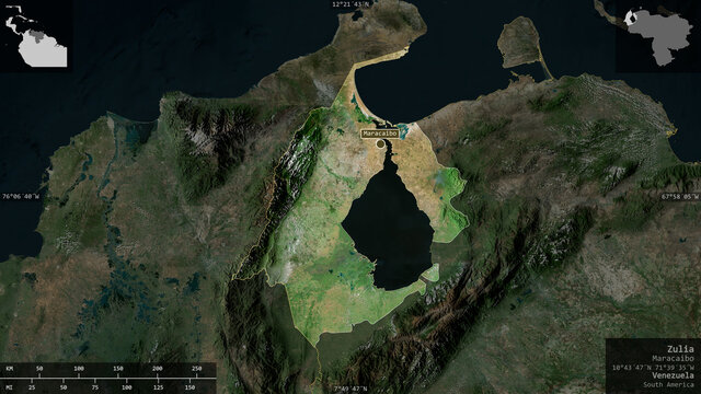 Zulia, Venezuela - composition. Satellite