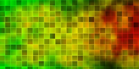 Light Green, Yellow vector backdrop with rectangles.