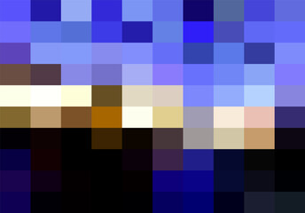 Multicolor Grid Mosaic Background, Creative Design Templates. abstract colorful gradient rectangles check . Background of squares Different pixel pattern shades.