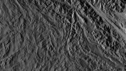 Điện Biên, Vietnam - outlined. Grayscale