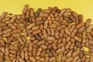 heap of peanuts in shell