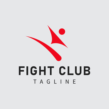 Design the fight club concept logo template
