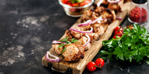 Shish kebab or shashlik