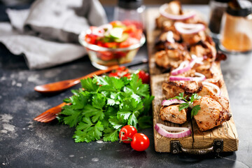 Shish kebab or shashlik