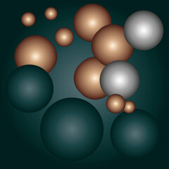 abstract background with spheres