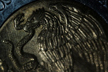 Naklejka premium Mexican peso close eup